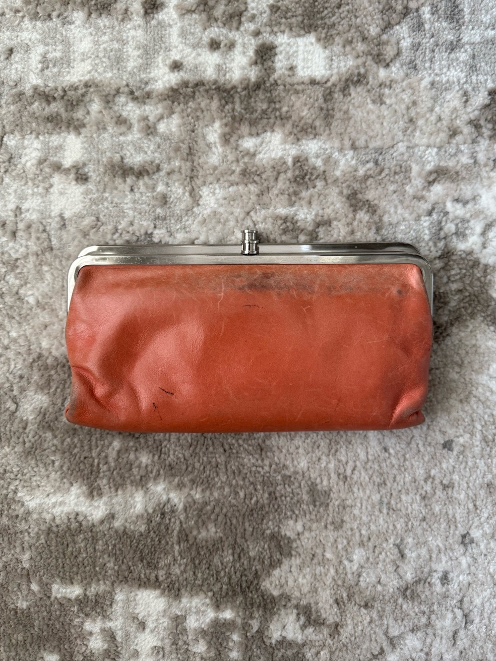 Hobo Coral Leather Wallet
